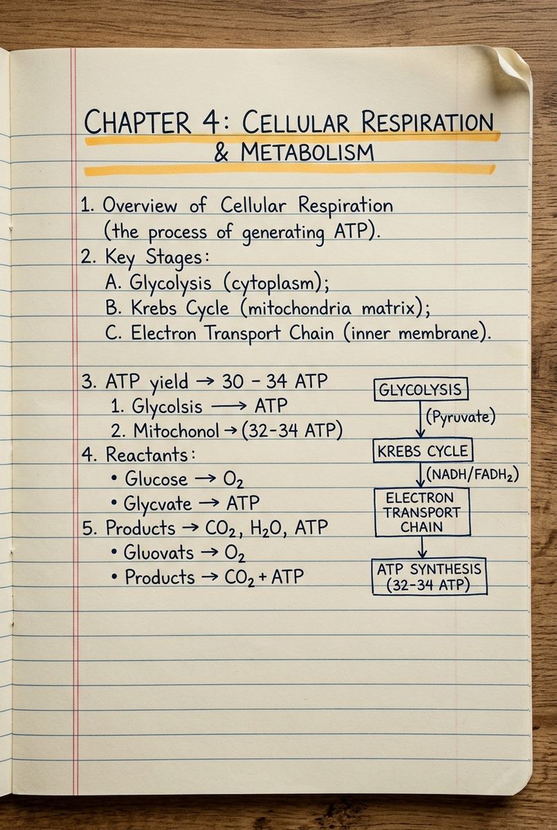 Chapter notes — handwritten